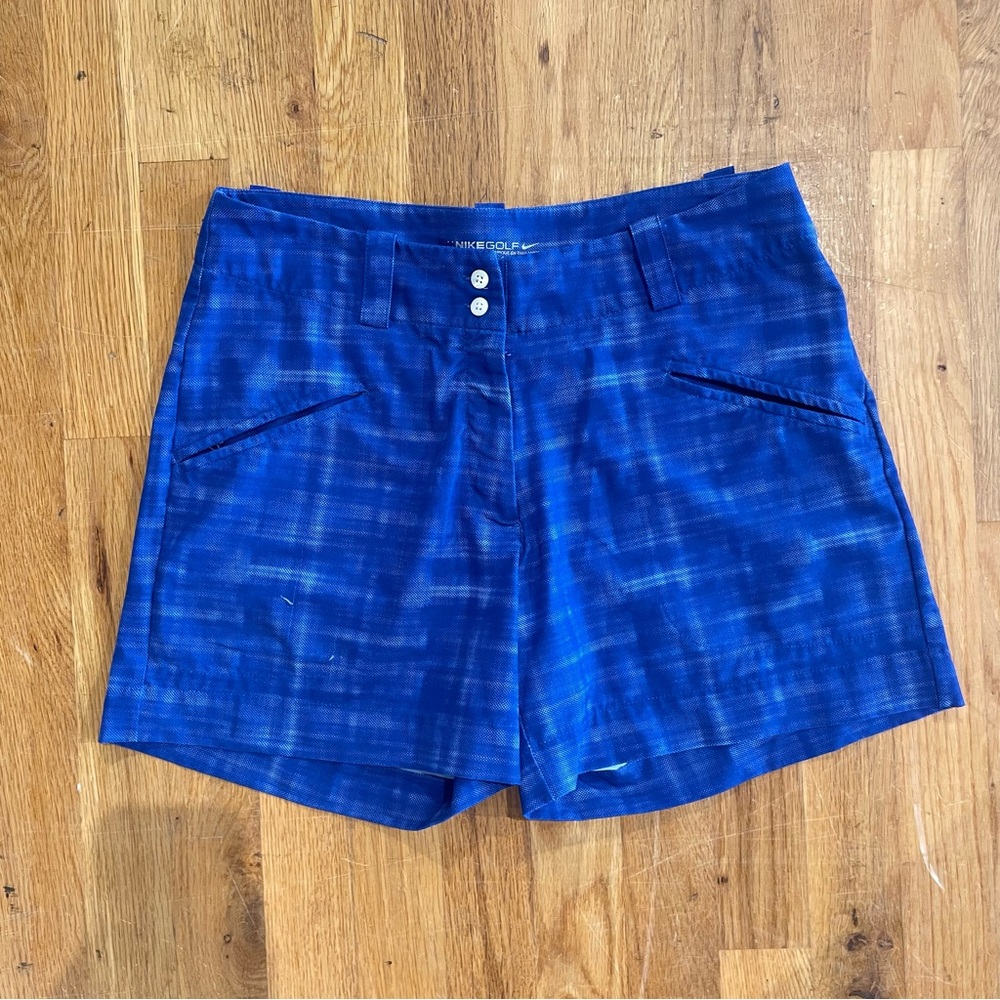 Nike Golf Short Tie Dye Blue Stretch Dri Fit Performance Chino